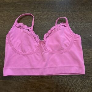 Aerie hot neon pink top going out top